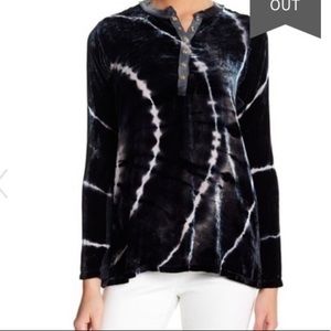 JOHNNY WAS Tie Dye Velvet Top